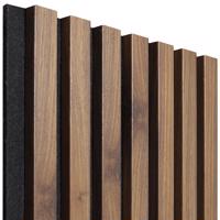 Akustické panely lamelove 3D na plsti Orech Columbia 300x260mm