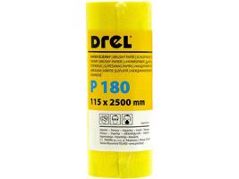 DREL Brúsny papier na kotúči 115mm x 2,5 m  P180 CON-MRY-1118