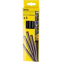 Drel Lepiace tyčinky 5 ks 11,2x200 mm, čierne CON-GKS-71201