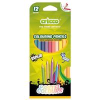 Farbičky  trojhranné  Cricco pastelové 12 farieb