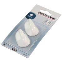 Háčiky oválne biele 5cm 686008