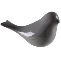 Keramická figúrka lastovička, výš. 8 cm,  šedá