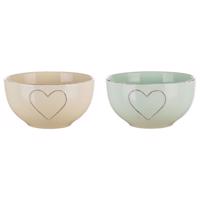 Keramická miska Heart 14 cm mix