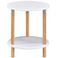 Konferenčný Stolík Gc7405 35x35x43 Biela/Prirodzené