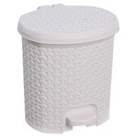 Kôš na odpadky+ped. Ratanový biely 22,5x24x26 5,5l 5