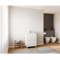Kúpeľňová zostava Lisbona D60 2S nohy Rovere Bianco