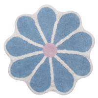 Kúpeľňový koberček Fi 70cm modrý Cotton Floral