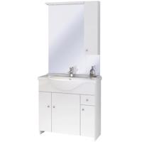 Kúpeľňový set skrinka s umývadlom + zrkadlo  Bratislava D85