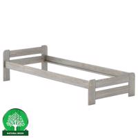 Posteľ borovica LK099–90x200 sivá