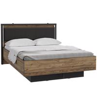 Posteľ Haruki HYTL1142B alpský smrek/čierna 042025