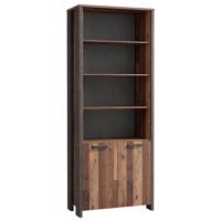 Regál Symmach 3P2D Old-Wood Vinteage/betón 042025