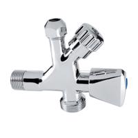 Rohový ventil Kombi 3/8” x 1/2” x 3/4” CHROM