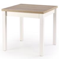 Rozkladací stôl Gracjan 80/160x80cm Płyta/Abs/Mdf – Dub Sonoma/Biely