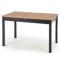 Rozkladací stôl Greg 124/168x74cm – Dub Wotan/Čierna