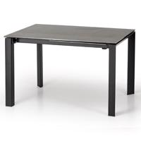 Rozkladací stôl Horizon 120/180x85cm keramika/oceľ – humo/čierna