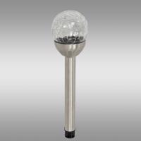 Solárna lampa INOX 8CM CRACK EKO0609