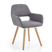Stolička K283 tkanina/drevo popol 56x56x80