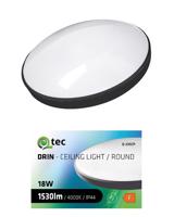 Stropná lampa QTEC 18W 4000K čierna