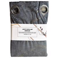 Záves na krúžkoch Velvet Justi YX514/6 135x250 cm sivý